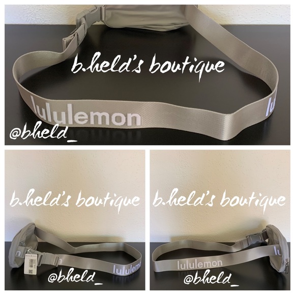 lululemon Everywhere Belt Bag in Silver Drop/White Wordmark (1L) Brand New NWT - Picture 15 of 16